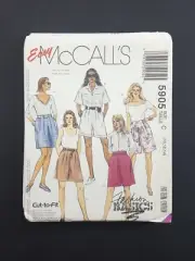 MCCALLS Sewing Pattern 5905 Misses Pull on Shorts size 10 12 14 NEW UNCUT