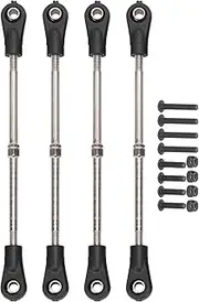 XIASABA 4Pcs Adjustable Rear Upper Suspension Arm Tie Rod Linkage Arm for 1/10 RC Car Truck Made of Quality Metal with 93 102mm Adjustable Range Suitable for Multiple Brands and