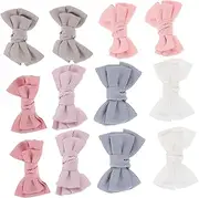HAPINARY 12pcs DIY Bow Headbands for Newborns Accessories for Crafting Hair Clips Durable and Shape Retaining for Daily Use and