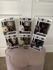 Funko Pop Star Wars Bobble-Heads #’s 629,631,632, 633,634 & 635 Funko Exclusive