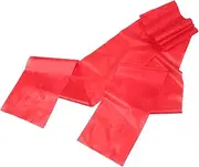 Abaodam Silk Drum Mallets Red Ribbons Hand Percussion Instrument for Dance Shows