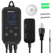 Temperature Controller Reptile Thermostat Digital Heatingplug in Thermostat T...