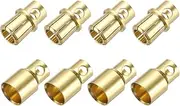 uxcell 4 Pairs Banana Plugs Connector 8mm Male Female Banana Plug for Speaker Wire RC Battery ESC Motor