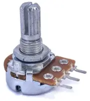 MINI POTENTIOMETER ALPHA A10K 10K 16mm LOGARITHMIC AUDIO PC MOUNT