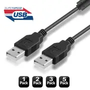 1m 2m 3m USB 2.0 Type A to Type A Cable Male to Male w/Ferrite Core (1-10PCS)