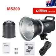 Godox MS200 200W 2.4G Wireless Receiver Lightweight Studio Flash with Reflector
