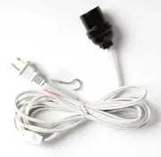 12 ft. White Power Cord Set for Paper Lanterns