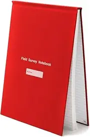 Contact Gear Australia Red Field Survey Notebook - Durable, Compact, and Weather-Resistant, for Notes on The go. Ideal for Outdoor use with a Sturdy Design (Red Survey)