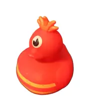 Red Cyclops Monster Duck - Bath Toy Duck 2" Rubber Bath Toy - New