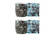 Maxwell & Williams Marini Ferlazzo Decorative 2x 370ml Mug & 2x Coaster Set