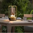 Portable Metal Table Lamp, Rechargeable Cordless LED Table Lamp for Indoor/Outdo