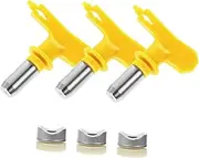 ERINGOGO 3Pcs Reversible Spray Tips Seal Nozzle for Airless Paint Sprayers for Thinner Materials Home Decoration Industrial Use
