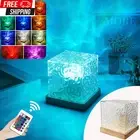 OMIPAWZ Ocean Wave Lamp, 16 Colors RGB Aurora Northern Lights Projector Lamp for