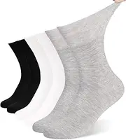 DECOVICI Men's Diabetic Socks, 6 Pairs, Without Elastic Waistband, Socks for Diabetics, 40-52, Women, Without Seam, Comfort Band, Diabetics, Senior Socks, Water Legs
