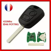 Key With Electronics Blank To Program For Peugeot 107 207 307 Without Groove