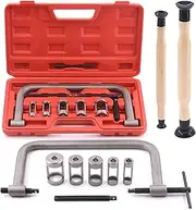 Tanstic 12Pcs Valve Spring Compressor and Lapper Set - Auto Compression C-Clamp Tool Service Kit With Lapping Grinding Stick for Motorcycle, ATV, Car, Small Engine Vehicle Equipment
