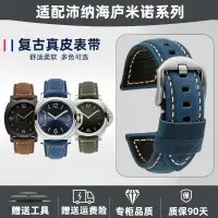 在飛比找蝦皮購物優惠-瘋馬皮錶帶 Panerai watch strap  復古磨