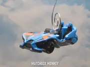 Blue Polaris Slingshot 3 Wheel Motorcycle Motor Bike Christmas Ornament Adorno