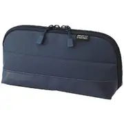 Smart Fit Single Zip Wide Open Pencil Case Navy