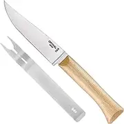 Opinel Cheese Set (Knife & Fork) Beech Handle
