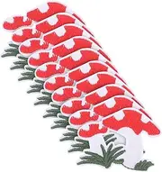 Operitacx 10pcs Mushroom Iron Patches Embroidered Clothes Accessories for DIY Clothing Hats Jeans Replaceable Sewing Patches for Decoration Repair