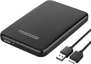 SATA USB3.0 External Hard Disk 500GB 1TB 2TB Storage Device Drive 7200rpm Drive Mobile Hard Disk HDD 2.5" 2TB Black