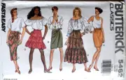 BUTTERICK PATTERN 5462 SKIRTS EASY MISSES SIZES 6 8 10 UNCUT FF