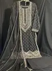 Brand - ASIM JOFA - Premium Twisted Silk Emb 3 Pc Suit -LARGE Size - $85