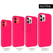 iPhone 12 Pro Max mini Case ZUSLAB Thin Soft Silicone Shockproof Cover For Apple Hot pink For iPhone 12 mini Case Only