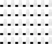 iplusmile 100Pcs Transparent Glass Sample Bottles Screw Mouth Bottles for Laboratory Use for Essential Oils Herbal Extracts and Small Item Storage