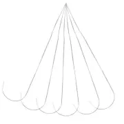 6Pcs Bead Beading String Metal Beading Flexible Beading Metal Curved