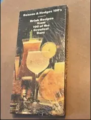 NEW - 1979 Benson & Hedges 100’s Drink Recipes From 100 Of The Greatest Bars