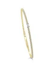 Sabrina Designs 14K 0.65 ct. tw. Diamond Baguette Bangle Bracelet