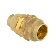 Brasshards 20FL x 15FL Brass Flared Compression Union