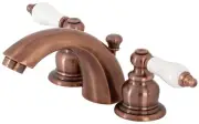 Kingston Brass KB95.PL Victorian 1.2 GPM Widespread Bathroom - Copper