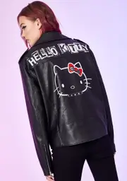 [Dolls Kill x Hello Kitty] Rebel Grl Moto Jacket