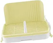 FewNvWa Dog Training Toilet Pet Toilet Training Owner Portable Puppy Litter Post Inner Dog Potty Train Pad Pet Training Toilet, Light Yellow