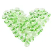 60pcs Octagon Beads Green 14mm Crystal Crystal Suncatcher Decoration