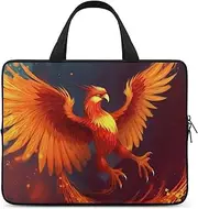 Laptop Case Sleeve Shockproof Computer Carrying Bag Orange Red Phoenix Laptop Bag Tote Lightweight Notebook Case Cover Traveling Briefcase Handle Bags for Travel Business 17inch