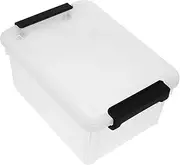 jojofuny Transparent File Organizer Box Office Document Storage Bin Multifunctional Desktop File Storage for Easy Identification Sleek Minimalist Design for Tidy Workspaces