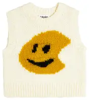 [Molo] Molo Gertrude intarsia alpaca-blend vest Y 11/12 white