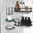Shower Caddy,5 Pack Self Adhesive Shower Caddy Corner Basket Shelf, Bathroom ...