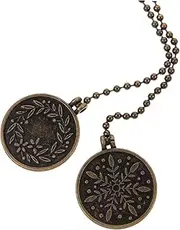 Angoily 1 Pair Vintage Decor Ceiling Fan Pull Chain Extension Metal Decorative Chain for Ceiling Fan Light Fixtures