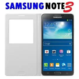 SAMSUNG N900U N9000 N9005 4G NOTE 3 原廠皮套 S View 透視感應皮套 東訊公司貨 白色【采昇通訊】