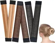 3Pack Hair Bun Maker, Easy Snap-and-Roll Bun Hair Tool, 21CMMagic Bun Tool, Donut Hair, Perfect Bun Makers Hair Pins FrenchTwist Donuts for Updos ki