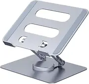Vortex D086-SILVER Ultimate Cutting-Edge Durable Convenient Secure Cooling Aluminum 360-degree Effortlessly Rotating Flexible Desired Angle Stable Portable Laptop/Tablet Stand (Silver)