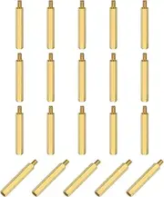 sourcing map 20Pcs Male to Female Thread Spacer Screws, M4 x 35mm + 6mm Brass Hex Standoff Screws PCB Motherboard for Drone Quadcopter, Computer and Circuit Board