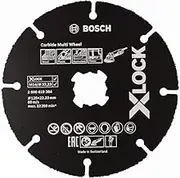Bosch Accessories Professional Carbide Multi Wheel X-Lock Cutting Disc (for Wood and Plastic, X-Lock, Ø 125mm, Accessories Angle Grinder)