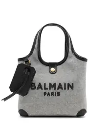 Balmain B-Army Mini Canvas Tote - Black And White ONE SIZE