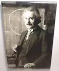 Albert Einstein Vintage Photo 2" x 3" Refrigerator Locker MAGNET Image 2